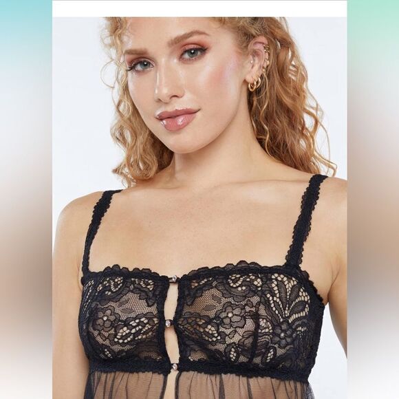 Fenty Lace and Tulle Sheer Maxi Slip - Picture 5 of 7